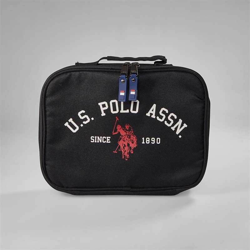 Boys USPA Signature Arch Print Lunch Bag Black - Image 2