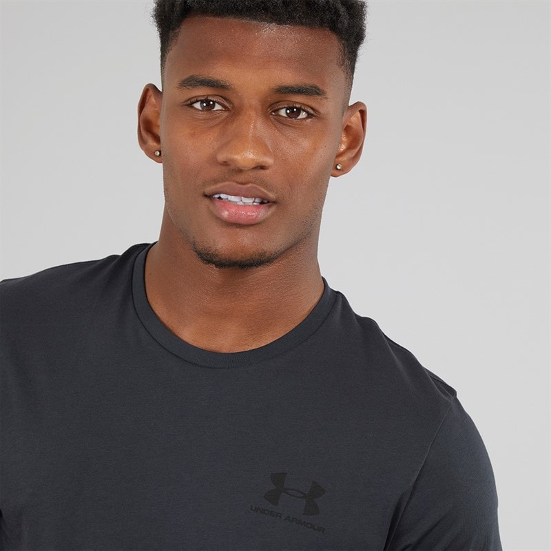 Under Armour Mens UA Sportstyle Left Chest Short Sleeve T-Shirt Black - Image 3