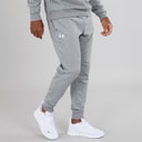 Mens UA Rival Fleece Joggers Castlerock Light Heather/White