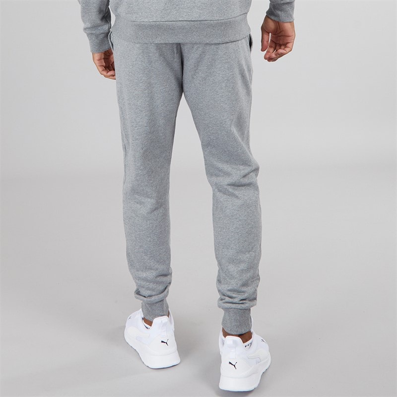 Mens UA Rival Fleece Joggers Castlerock Light Heather/White - Image 2