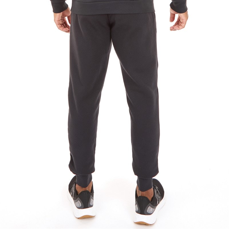 Mens UA Rival Fleece Joggers Black/White - Image 2