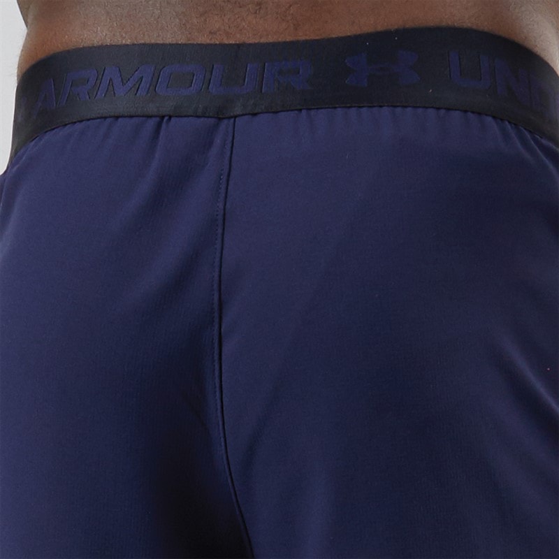 Mens UA Vanish Woven 6 Inch Shorts Midnight Navy/Mod Grey - Image 5