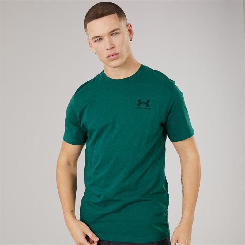 Under Armour Mens UA Sportstyle Left Chest Short Sleeve T-Shirt Rack Green/Arden Green - Image 1