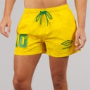 Mens Racer Swim Shorts Yellow/Green