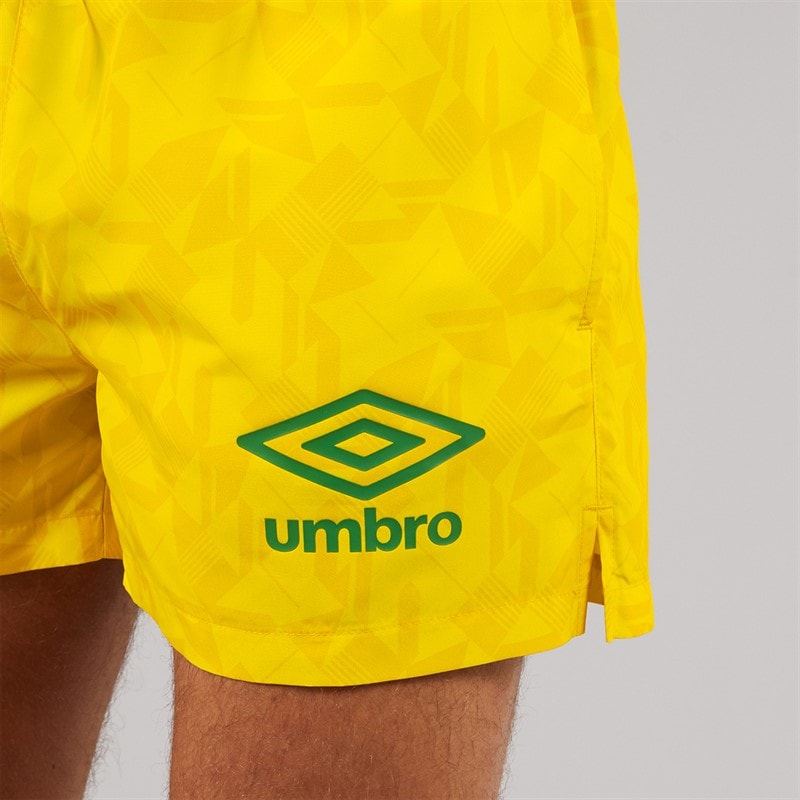 Mens Racer Swim Shorts Yellow/Green - Image 3