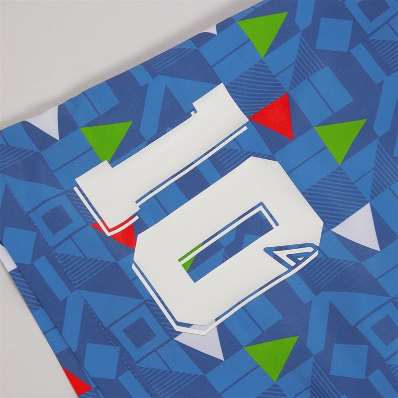Mens Racer Swim Shorts Blue/Red/Green/White - Image 5