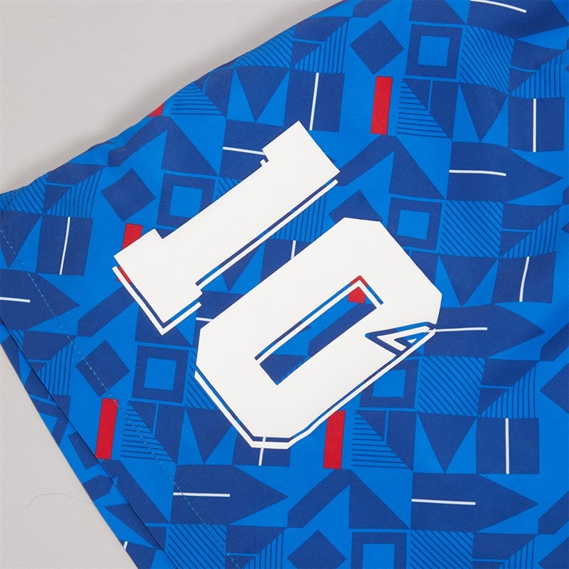 Mens Racer Swim Shorts Blue/Red/White - Image 5