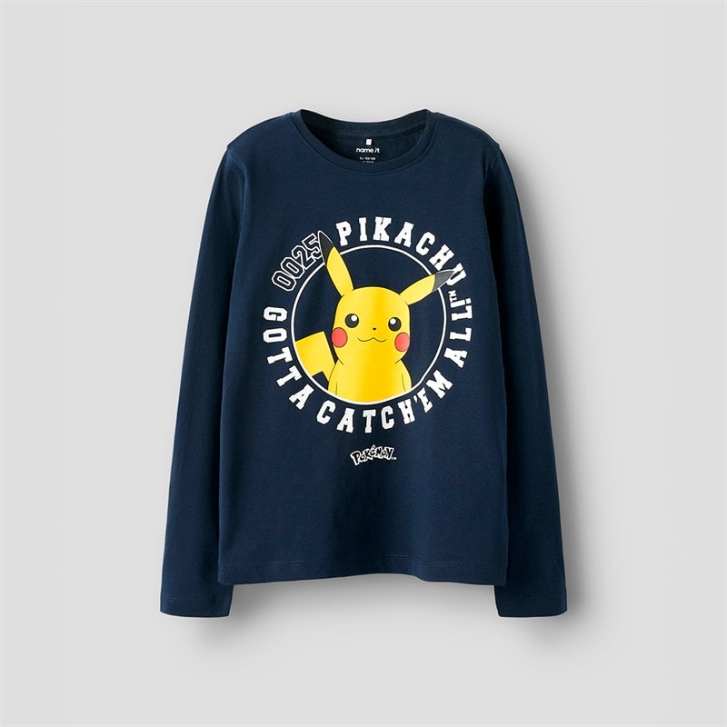 Pokemon Boys Vorsic Long Sleeve T-Shirt Navy Blazer