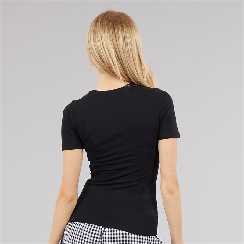 Womens Lulu T-Shirt Black - Image 2