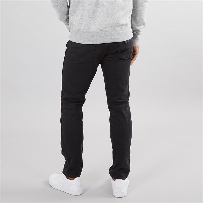 Mens Greensboro Straight Fit Jeans Black Rinse - Image 2