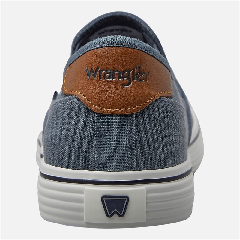 Mens Calypso Slip On Trainers Dark Denim - Image 3