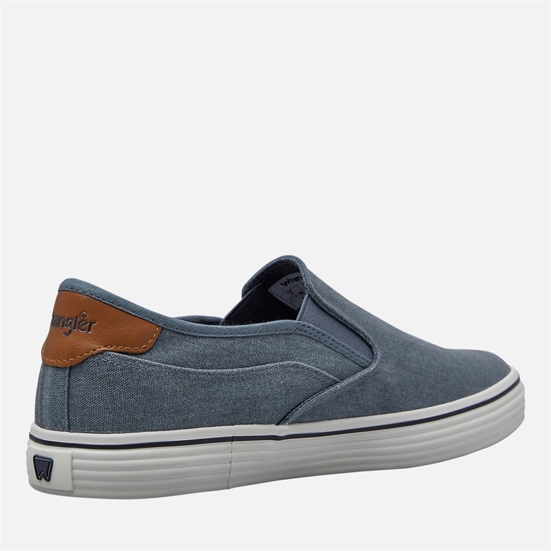 Mens Calypso Slip On Trainers Dark Denim - Image 5