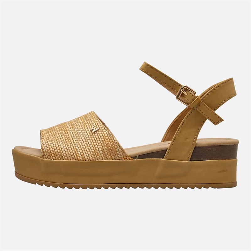 Womens Norma Chunky Ankle Strap Sandals Warm Sand - Image 2