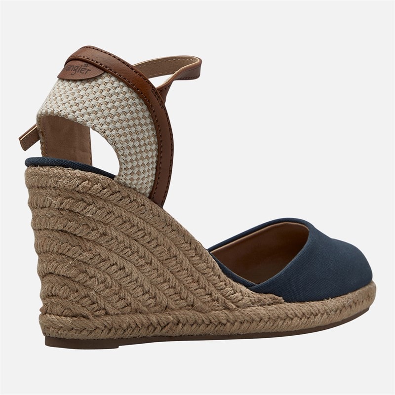 Womens Brava Ankle Strap Wedge Sandals Dark Denim - Image 5