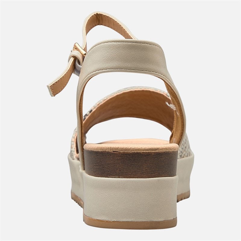 Womens Norma Chunky Ankle Strap Sandals Birch - Image 4
