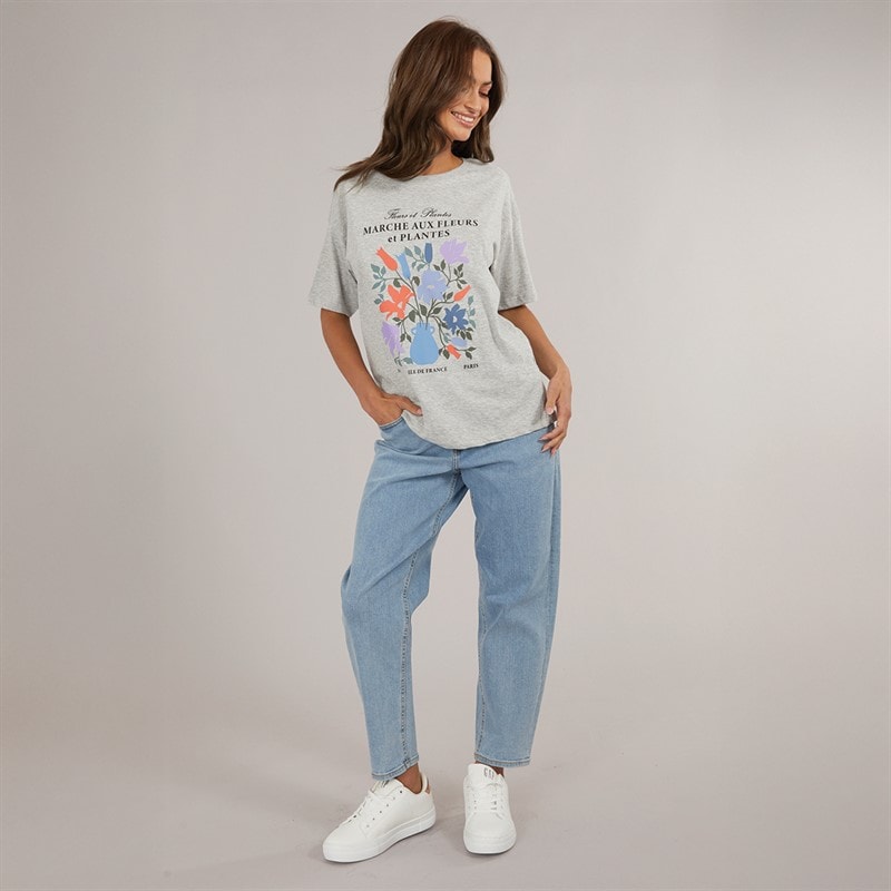 Womens Lisbon High Waist Mom Jeans Light Blue Denim - Image 4