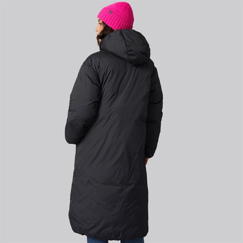 Womens Lolly Long Puffer Coat Black - Image 2