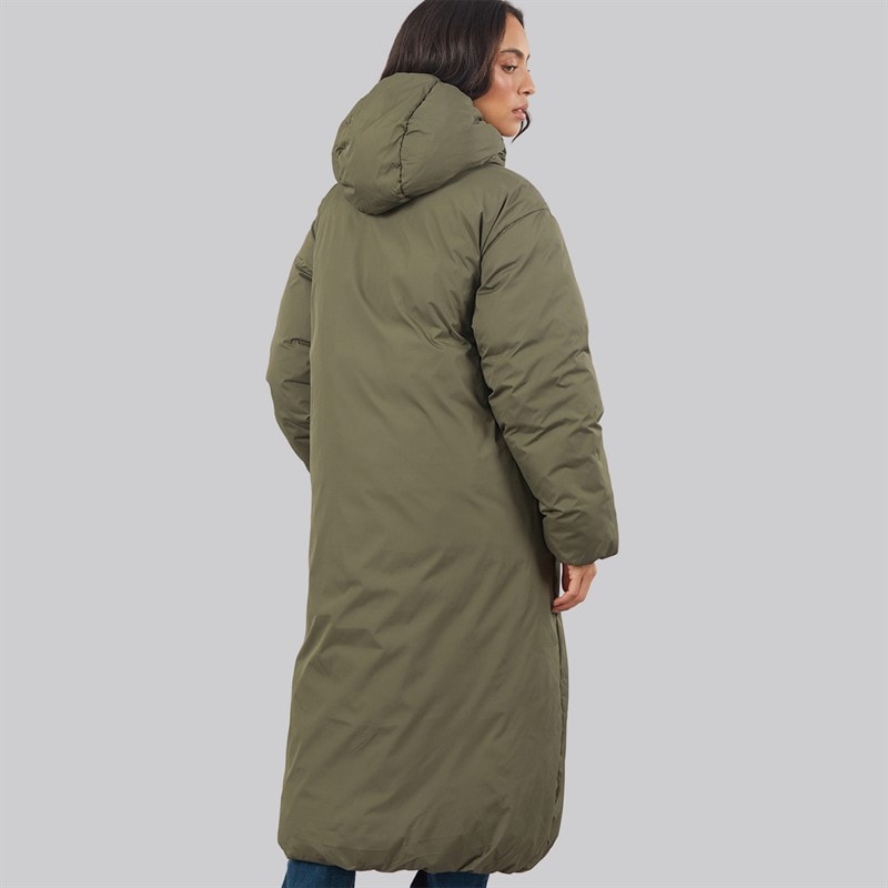 Womens Lolly Long Puffer Coat Grape Leaf - Image 2