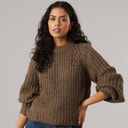 Womens Kelly Crew Neck Knit Jumper Falcon