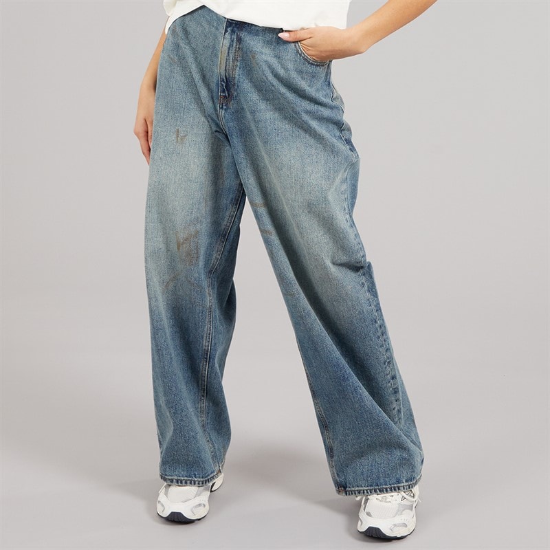 JJXX Womens Kyoto Wendy Baggy Jeans Medium Blue Denim