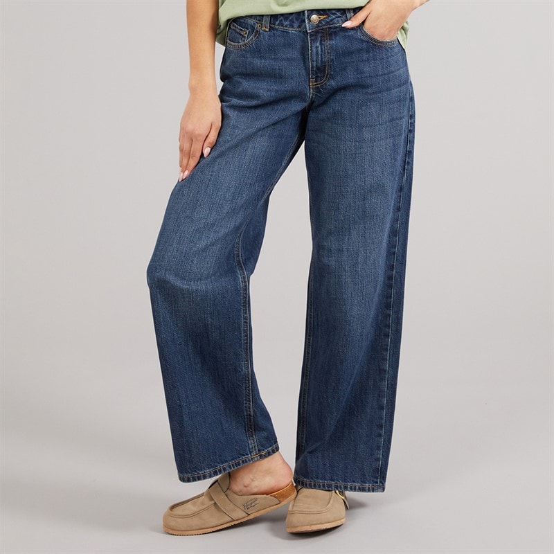 JJXX Womens Palermo Loose Jeans R280 Dark Blue Denim