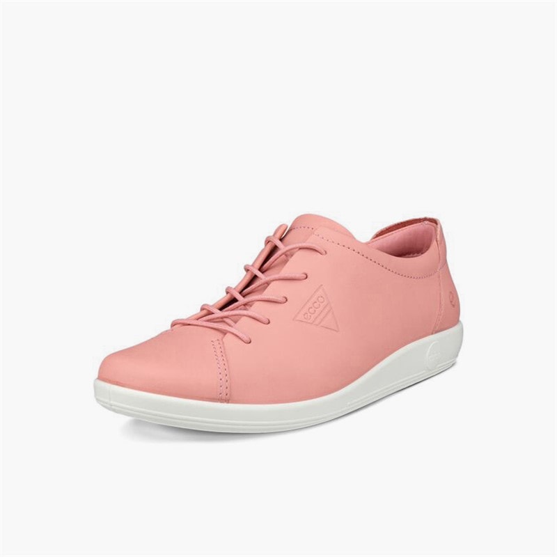 Womens Soft 2 Anniversary Leather Trainers Old Rose - Image 2
