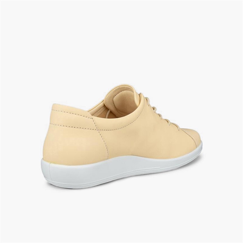 Womens Soft 2 Anniversary Leather Trainers Straw - Image 3