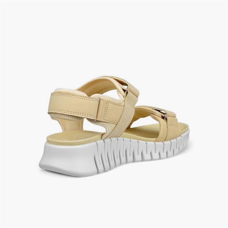 Womens Gruuv Sol Nubuck Ankle Strap Sandals Straw - Image 3