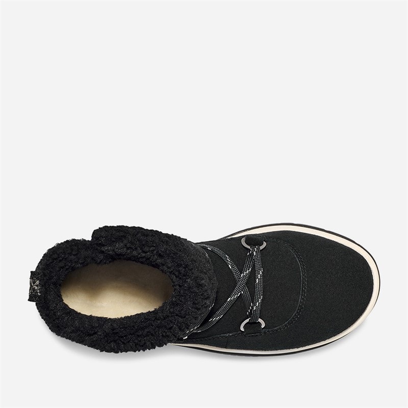 Womens Lakesider Heritage Lace Boots Black - Image 3