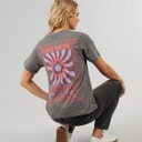 Womens Birds T-Shirt Charcoal