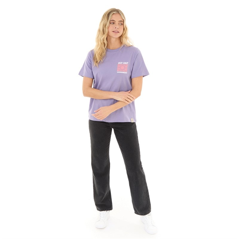Womens West Coast T-Shirt Violet - Image 3