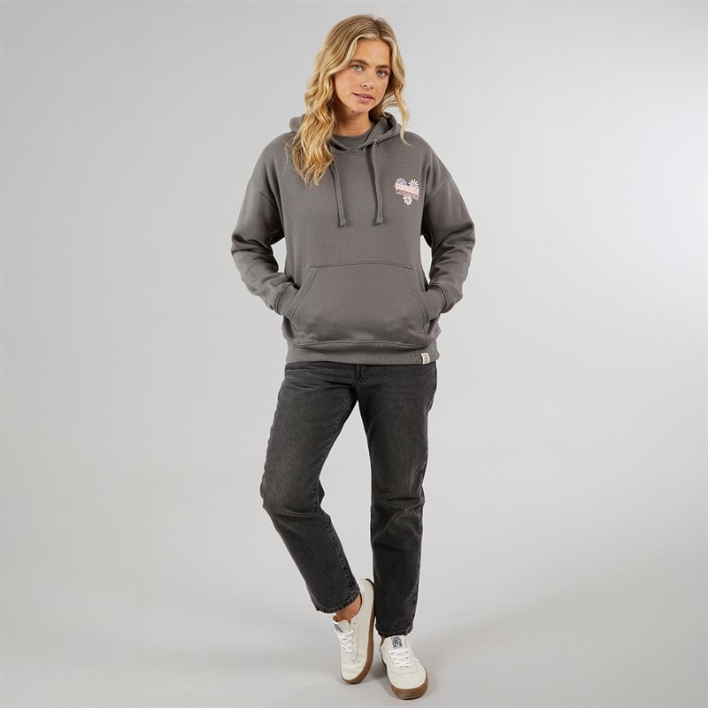 Womens Festival Hoodie Charcoal - Image 4