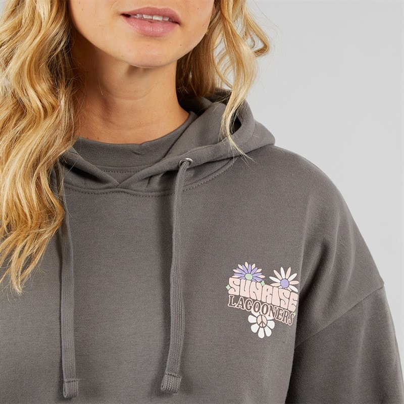 Womens Festival Hoodie Charcoal - Image 5
