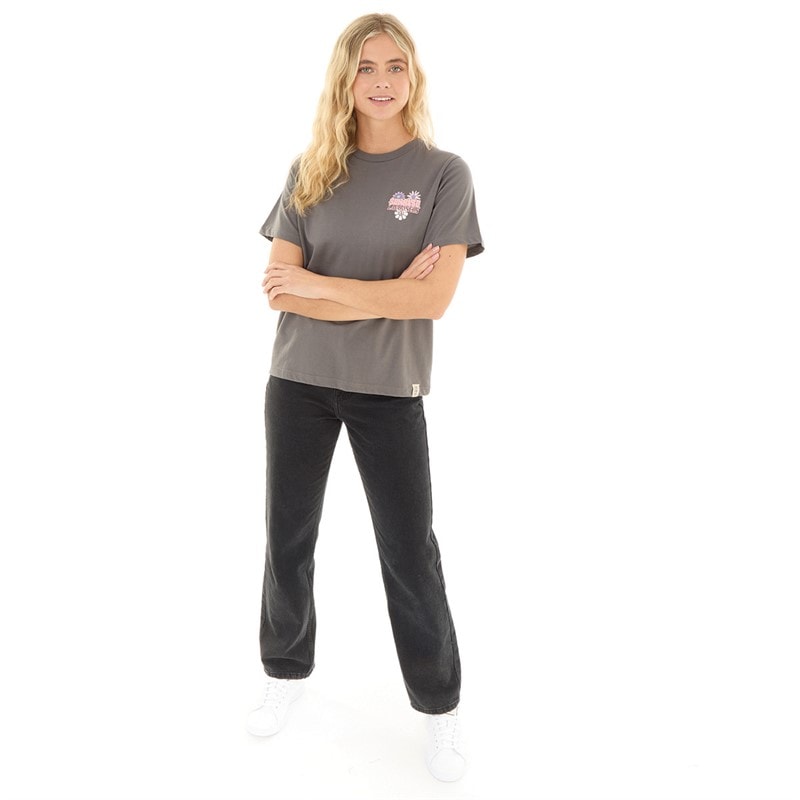 Womens Festival T-Shirt Charcoal - Image 3