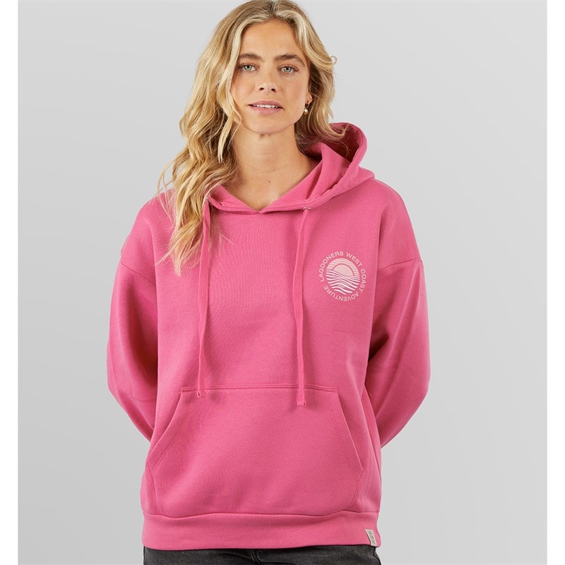 Womens South Beach Hoodie Pink - Image 2