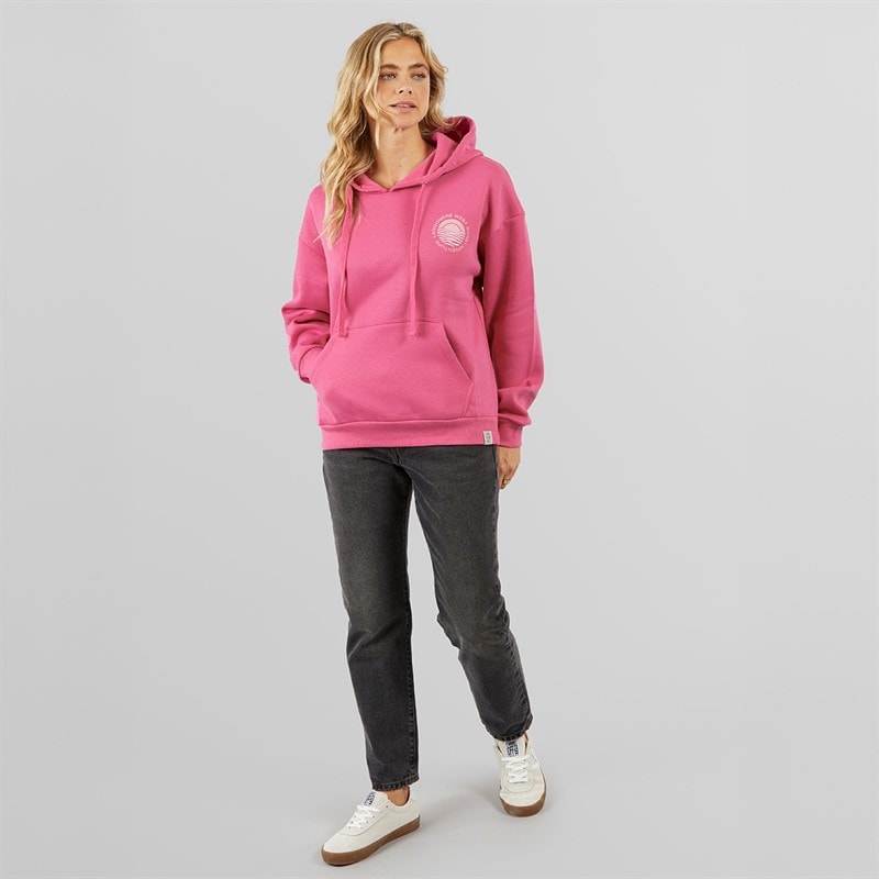 Womens South Beach Hoodie Pink - Image 4