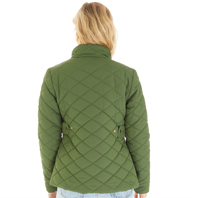 Womens Great Outdoors Quilted Jacket Forest Green - Image 2