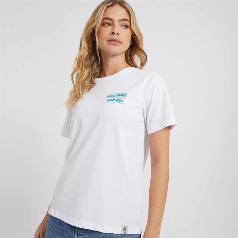 Womens Wilderness T-Shirt White - Image 2