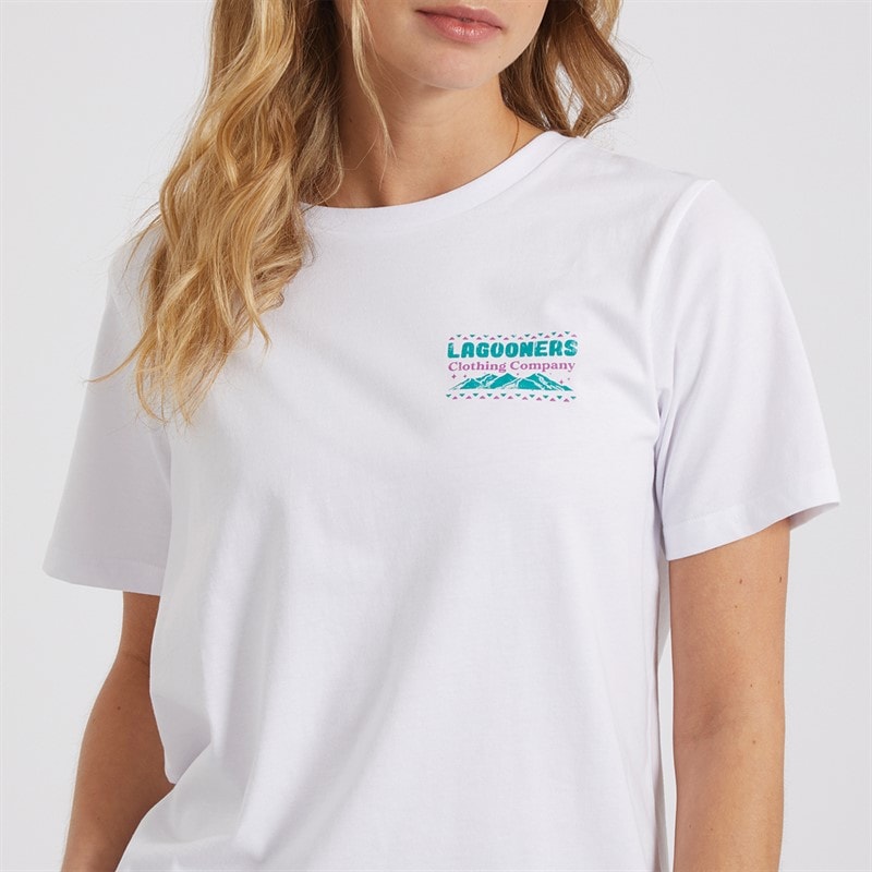 Womens Wilderness T-Shirt White - Image 5