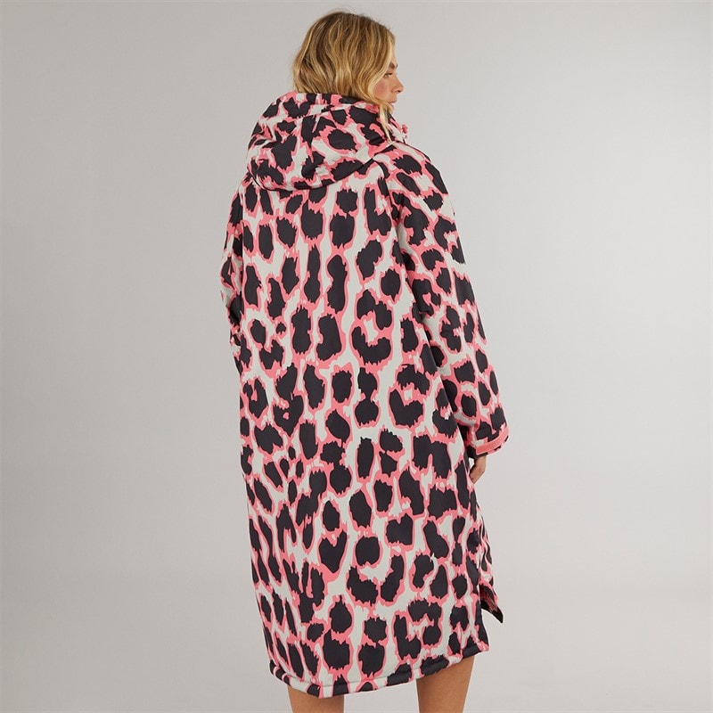 Womens Newby Waterproof Changing Robe Leopard - Image 2