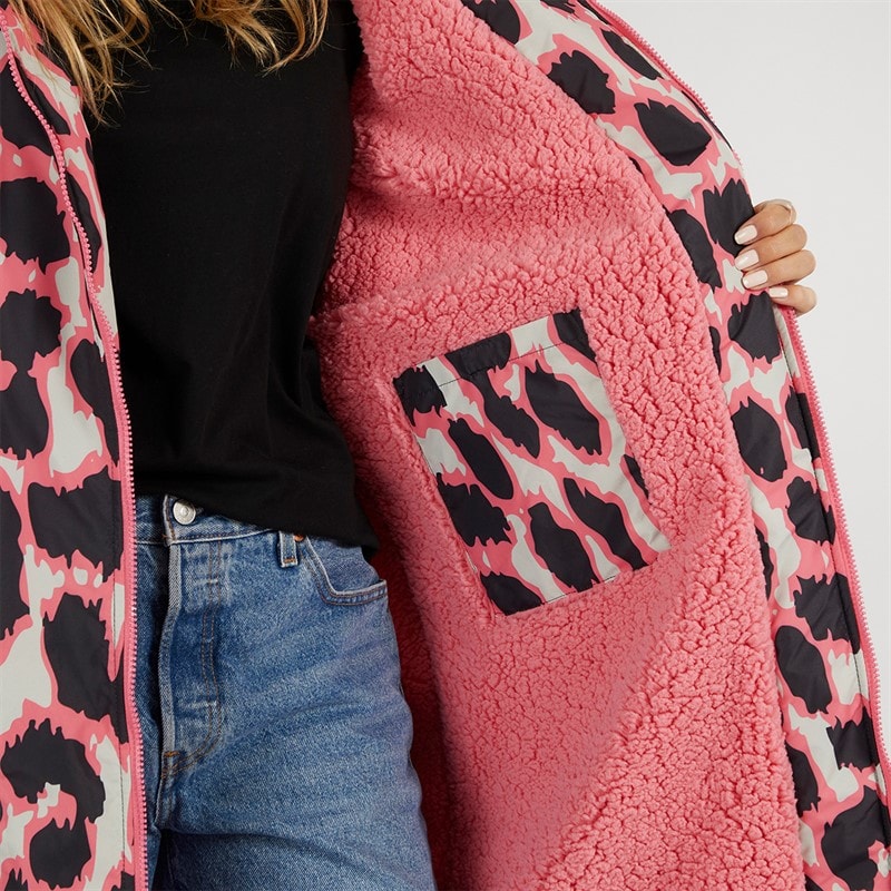 Womens Newby Waterproof Changing Robe Leopard - Image 3