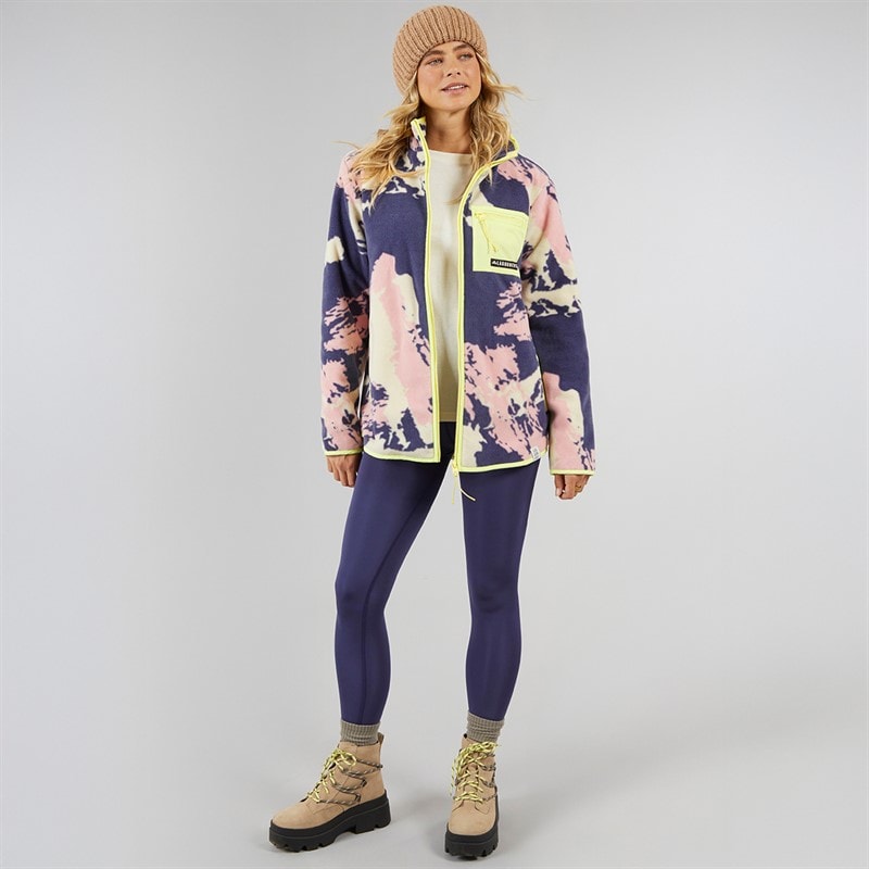 Womens Lake District Zip Through Fleece Jacket Multi - Image 4