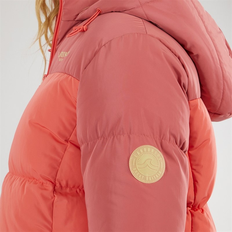 Womens St Agnes Short Puffer Jacket Red - Image 3