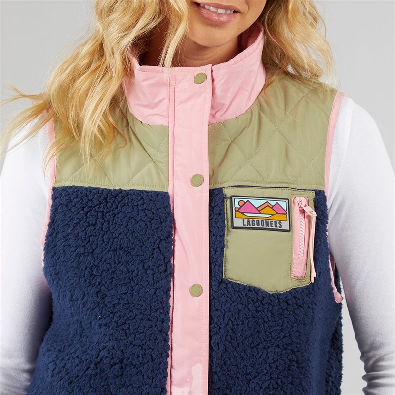 Womens Essy Borg Gilet Multi - Image 3