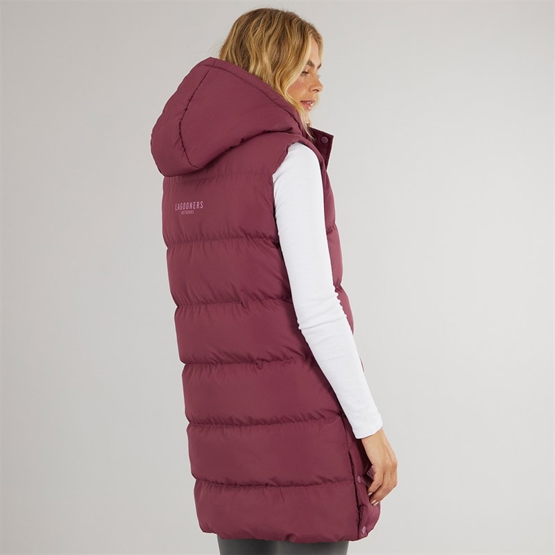 Womens Explorer Gilet Burgundy - Image 2