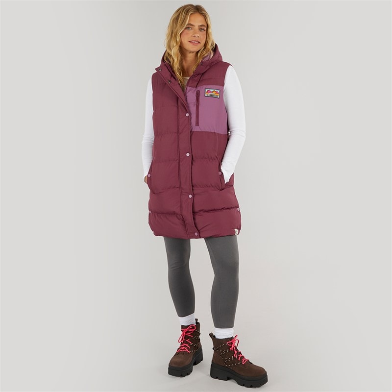 Womens Explorer Gilet Burgundy - Image 5