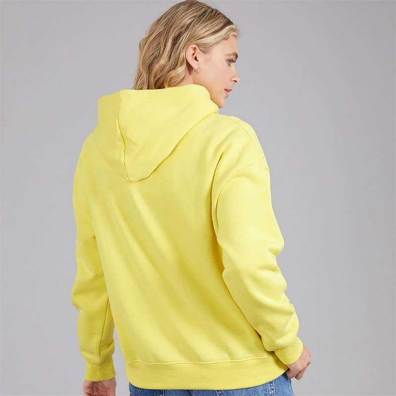 Womens Nightingale Nest Graphic Hoodie Yellow - Image 2