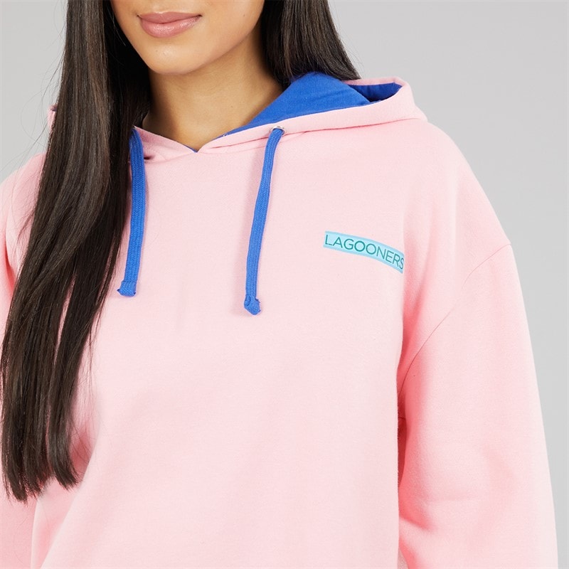 Womens Pheasant Rise Graphic Hoodie Pink - Image 5