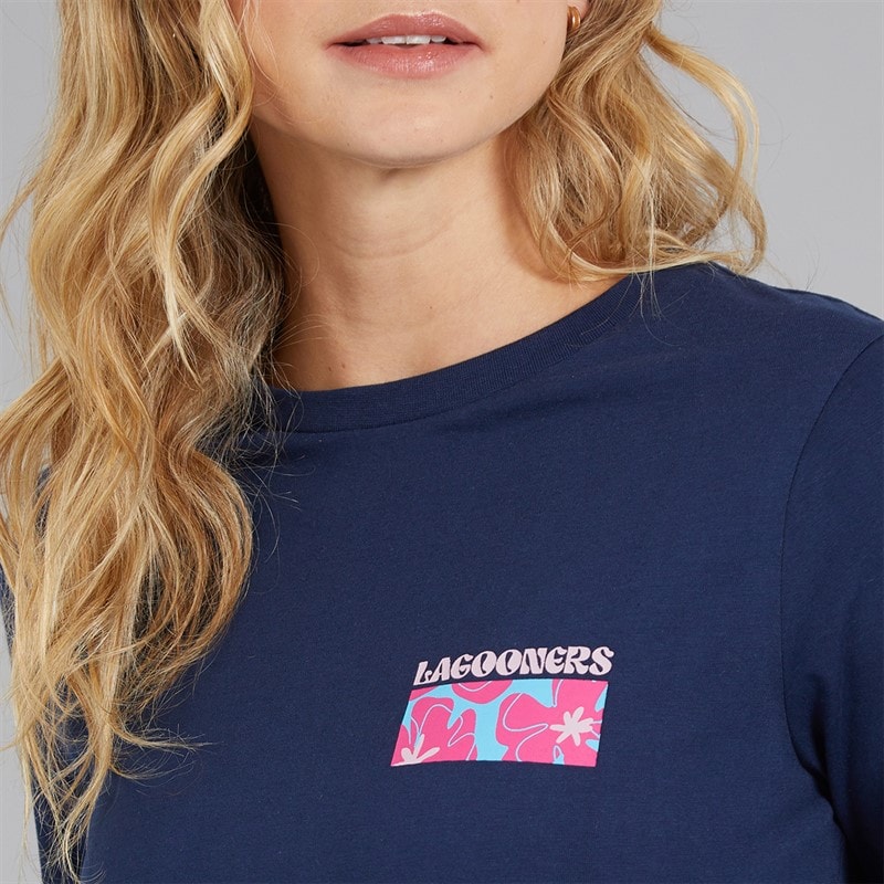 Womens Brixcombe Long Sleeve T-Shirt Navy - Image 3