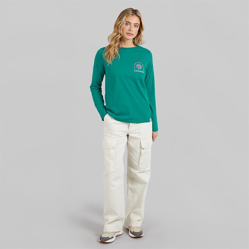 Womens Airdrie Long Sleeve T-Shirt Teal - Image 4
